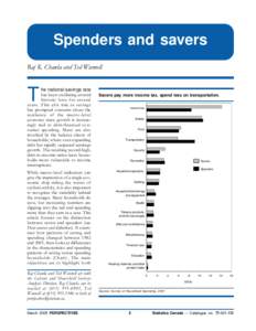 Spenders and savers Raj K. Chawla and Ted Wannell T  he national savings rate