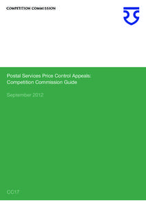 Postal Services Price Control Appeals: Competition Commission Guide