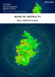 BOOK OF ABSTRACTS ORAL PRESENTATIONS Table of contents 1