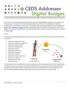 CEDS Addresses Digital Badges