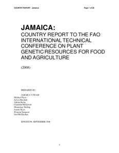 Plant genetic resources of Jamaica