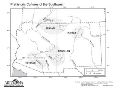 Courtesy: Arizona Geographic Alliance http://geoalliance.asu.edu/azga School of Geographical Sciences and Urban Planning Arizona State University Cartographer Barbara Trapido-Lurie sw-prehistoric.PDF07