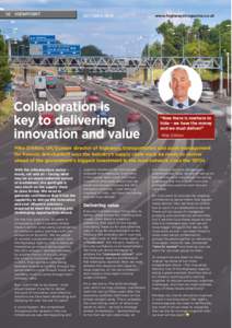 10	VIEWPOINT  OCTOBER 2014 Collaboration is key to delivering