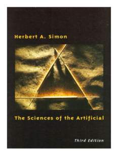 The Sciences of the Artificial Third edition Herbert A. Simon title author