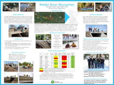 Rabbit River Recreation Campbell-Tintah River Watch Team Bois de Sioux Watershed Recreation Map Poster Summary