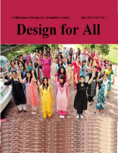 1  July 2014 Vol-9 No-7 Design For All Institute of India