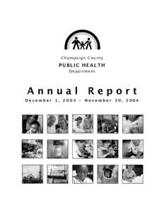 Champaign County  PUBLIC HEALTH Department  Annual