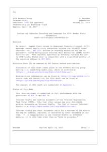 draft-ietf-httpbis-rfc5987bis-03 - Indicating Character Encoding and Language for HTTP Header Field Parameters