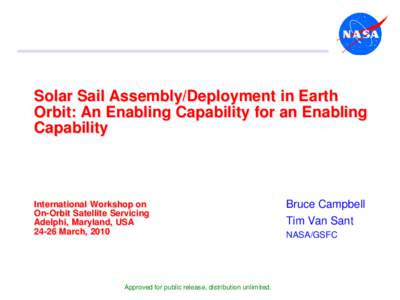 ST9 Solar Sail Mission Program Review Board 28 November 2006