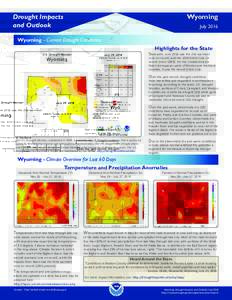 Wyoming  Drought Impacts and Outlook  July 2016
