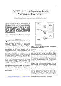 Parallel computing / GPGPU / Graphics hardware / Application programming interfaces / Fortran / OpenMP / OpenHMPP / Stream processing / CUDA / Computing / Computer programming / Software engineering
