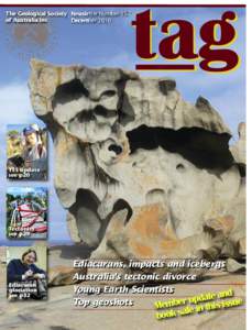 The Geological Society Newsletter Number 157 of Australia Inc December 2010 tag