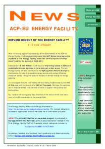 NEWS  EuropeAid Energy Facility  Newsletter