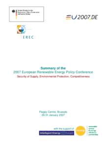 SummaryEuropean Renewable Energy Policy Conference…
