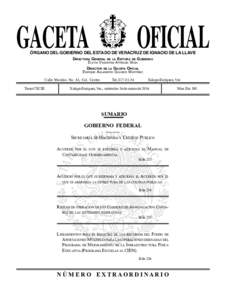 GACETA  OFICIAL ÓRGANO DEL GOBIERNO DEL ESTADO DE VERACRUZ DE IGNACIO DE LA LLAVE DIRECTORA GENERAL DE LA EDITORA DE GOBIERNO