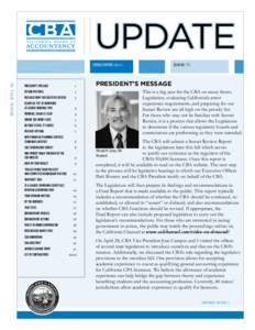 UPDATE Issue 75 Spring/Summer - California Board of Accountancy