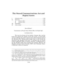 8 - Horton FL DONE (Do Not Delete:23 PM The Stored Communications Act and Digital Assets