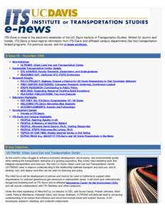 ITS-Davis e-news: Issue 36, November 2008