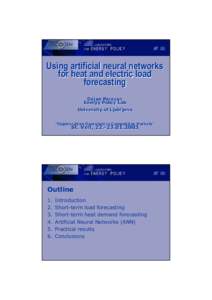 Microsoft PowerPoint - Using artificial neural networks for heat and electric load forecasting.ppt