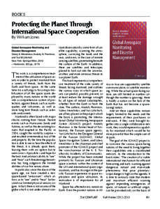 BOOKS  Protecting the Planet Through International Space Cooperation By William Jones