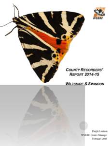 COUNTY RECORDERS’ REPORTWILTSHIRE & SWINDON Edited by