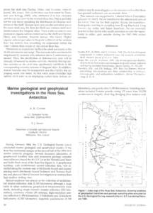 across the shelf (see Dunbar, Dehn, and Leventer, Antarctic this issue). This distribution was first noted by Truesdale and Kellogg (1969), who attributed it to less extensive summer sea ice cover in the western Ross Sea