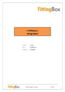« FitPhoto » Integration Version  4.3 EN