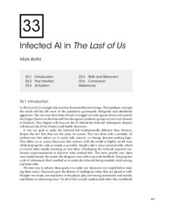 33 Infected AI in The Last of Us Mark Botta 33.1	 Introduction 33.2	 The Infected