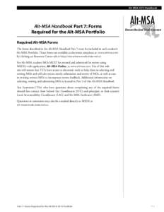 Alt-MSA Full Physical (Medical Fragile) Excusals for handbook[removed]DRAFT