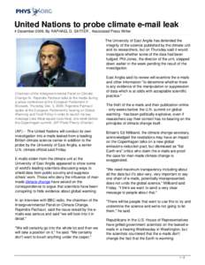Global warming / Environmental skepticism / Intergovernmental Panel on Climate Change / Climate history / Climate of India / Rajendra K. Pachauri / Climatic Research Unit documents / The Great Global Warming Swindle / Climate change / Environment / Climatology