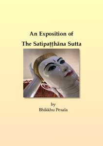 An Exposition of the Satipatthana Sutta