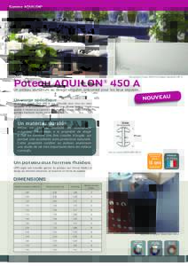 Version duGamme Aquilon® Occultation Z blanc 9016 S et poteau Aquilon® 450 A