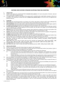 Microsoft WordSCA STANDARD ADVERTISING TERMS AND CONDITIONS FINAL2.doc
