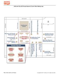 - Salt Lake City LDS Temple Square & Church Sites Walking map  Museum of Church History & Art  Deuel Pioneer