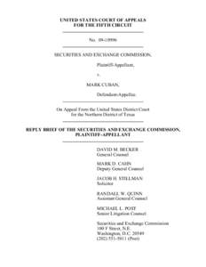 UNITED STATES COURT OF APPEALS  FOR THE FIFTH CIRCUIT NoSECURITIES AND EXCHANGE COMMISSION,