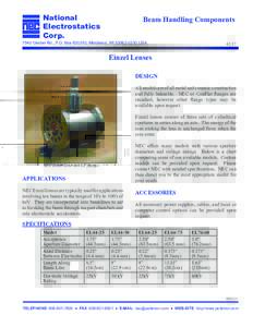 National Electrostatics Corp. Beam Handling Components