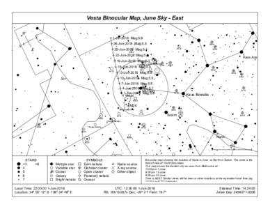 Vesta Binocular Map, June Sky - East 6401 W N