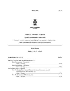 Legislative Proceedings - House Hours - Legislative Chamber (1072)