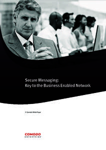 Secure Messaging: Key to the Business Enabled Network A Comodo White Paper  Secure Messaging: Key to the Business Enabled Network