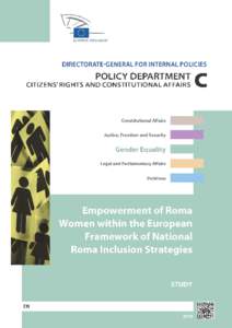 Empowerment of Roma Women within the European Framework of National Roma Inclusion Strategies