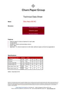 Technical Data Sheet Silco Natur BS NC Name  Structure