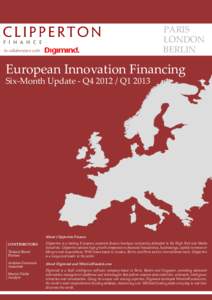 Clipperton European Innovation Financing April 2013 Final