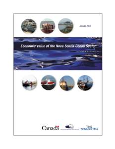 Economic Value of the Nova Scotia Ocean Sector Prepared for Fisheries and Oceans Canada Atlantic Canada Opportunities Agency