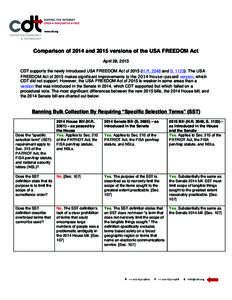 Microsoft Word - Comparison Chart - USAFCDT - with bill numbers.docx