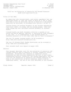 Internet Engineering Task Force INTERNET-DRAFT Intended status: Informational Expires: August[removed]S. Floyd