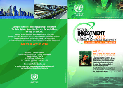 Development / International factor movements / Foreign direct investment / Macroeconomics / United Nations Conference on Trade and Development / International Investment Agreement / EMPRETEC / Sovereign wealth fund / International relations / Economics / International economics