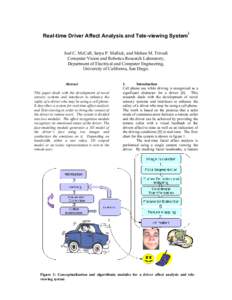 Real-time Driver Affect Analysis and Tele-viewing System