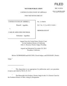 FILED NOT FOR PUBLICATION UNITED STATES COURT OF APPEALS DEC[removed]MOLLY C. DWYER, CLERK