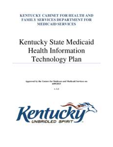 Kentucky State Medicaid Health Information Technology Plan