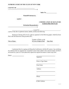 Law / Legal documents / Party / Plaintiff / Electronic Filing System / Filing